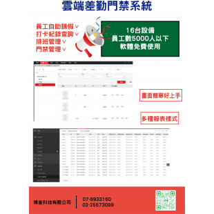 人臉指紋卡片考勤門禁系統